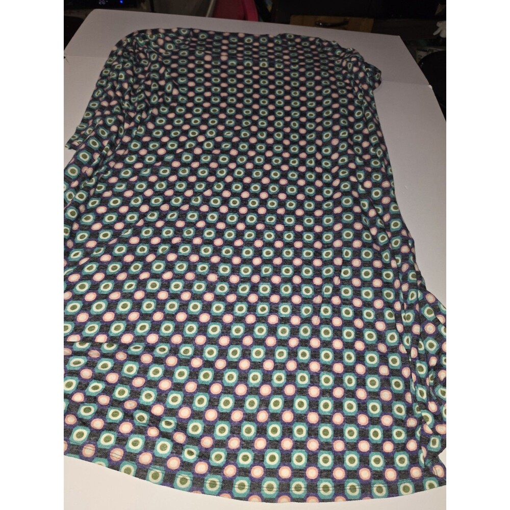 Lula Roe open-front layering wrap Sz Small 55% Linen 45 % Polyester